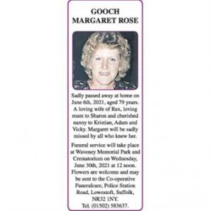 MARGARET ROSE GOOCH