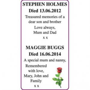 Stephen Holmes and Maggie Buggs