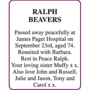 RALPH BEAVERS