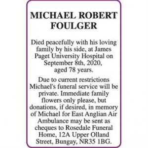 MICHAEL ROBERT FOULGER