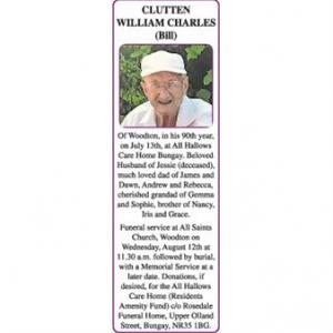 WILLIAM CHARLES (Bill) CLUTTEN