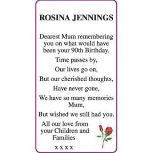 ROSINA JENNINGS