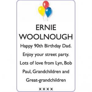 ERNIE WOOLNOUGH