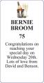 BERNIE BROOM