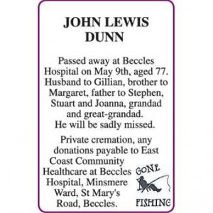 JOHN LEWIS DUNN