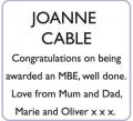 JOANNE CABLE