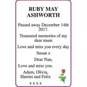 ASHWORTH RUBY MAY