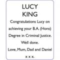 LUCY KING