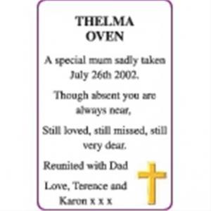 THELMA OVEN