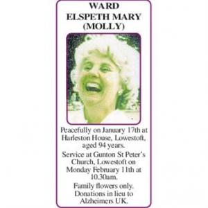 WARD ELSPETH MARY