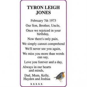 TYRON LEIGH JONES