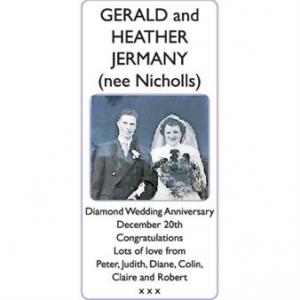 HEATHER (nee Nicholls) and GERALD JERMANY