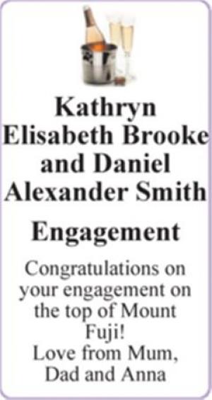 Kathryn Elisabeth Brooke and Daniel Alexander Smith