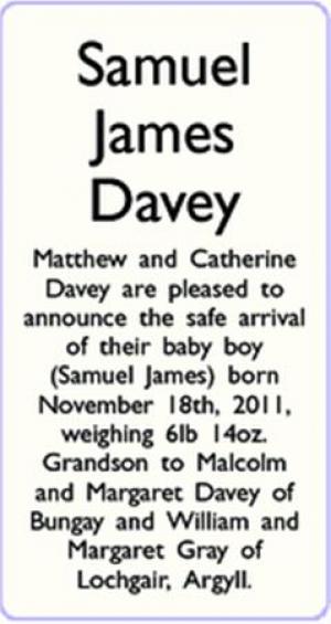 Samuel James Davey